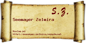 Seemayer Zelmira névjegykártya